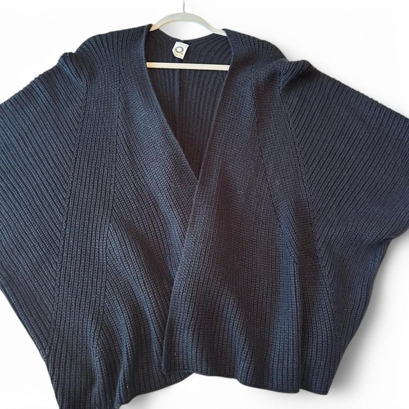 Anthropologie Akemi + Kin Black Knit Open Front Cardigan -O/S - Picture 4 of 6